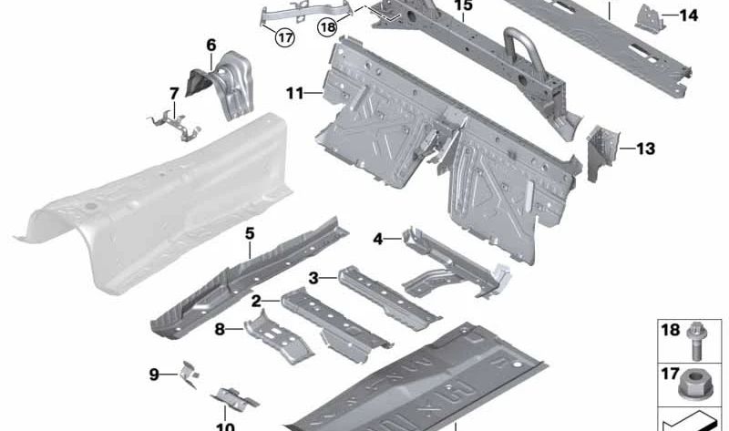 Sistema de protección antivuelco OEM 41127473528 para BMW Z4 (G29). Original BMW