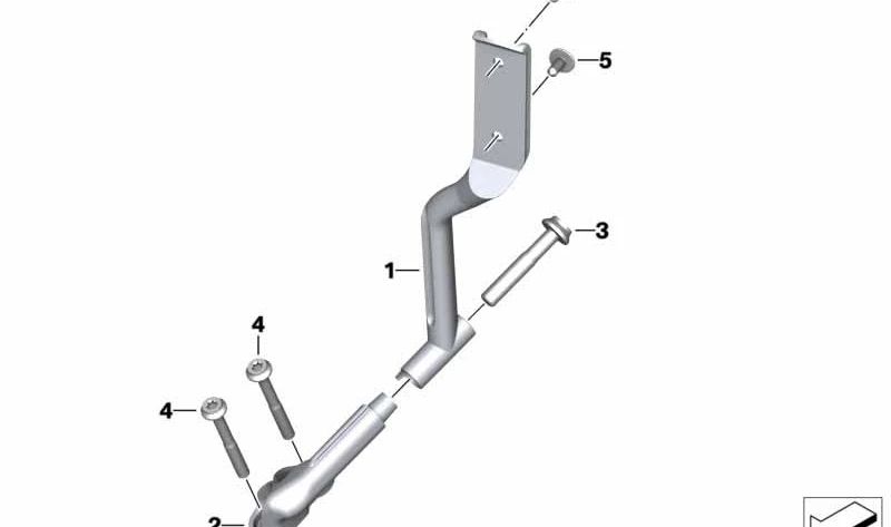 Alojamiento soporte luces de contorno izquierdo OEM 63178548569 para motos BMW R 1200 RT, R 1250 RT (K52). Original BMW Motorrad.