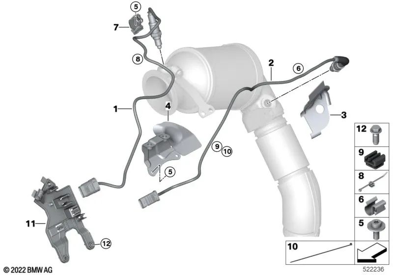 V Bridge Support für BMW F90, G70, F91, F92, F93, G05N, G06N, G07N, G09 (OEM 11657852133). Original BMW.
