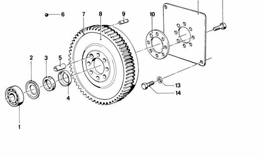 Volante de inercia OEM 11221280289 para BMW E30 M3. Original BMW.