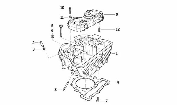 Anillo de muelle OEM 11122343027 para BMW Motorrad F650, F650ST (E169). Original BMW Motorrad.