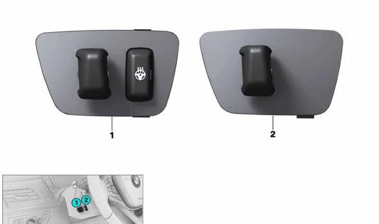 Interruptor ajuste columna dirección OEM 61319365877 para BMW F90, G30, G31, G38, G32, G11, G12, G14, G15, G16, F95N, G05, G05N, G18, G18N, F96N, G06, G06N, G07, G07N, G09. Original BMW.