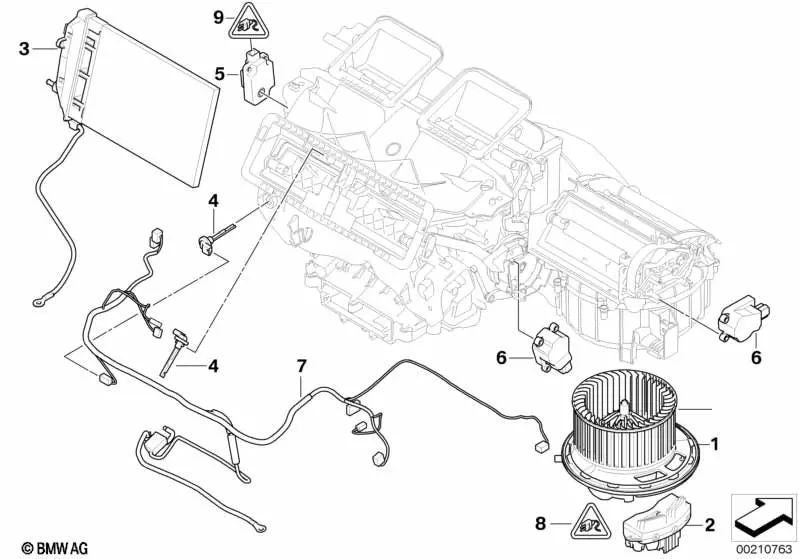 Universal housing for BMW E81, E82, E87, E88, E90, E91, E92, E93, E84 (OEM 61136925196). Genuine BMW.