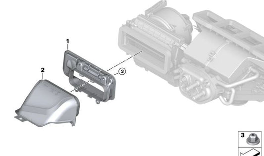Marco de estanqueidad OEM 64119290520 para BMW i12 (Z21, Z41), i15 (Z61). Compatible con todos los modelos indicados. Original BMW.