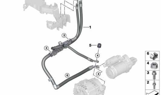 Vite prigioniera OEM 11147584157 per BMW G30, F01, F02, G11, G12, G05, F95, G06, F96, G07. BMW originale.