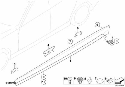 Clip OEM 51777891250 para BMW E90, E90N, E91, E91N. Original BMW.