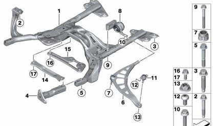Soporte de apoyo del parachoques derecho OEM 31106772232 para MINI R55, R56, R57, R60, R61... y más. Original MINI.