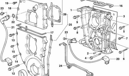 Junta Metálica para BMW E36, E46, E34 (OEM 11141739868). Original BMW