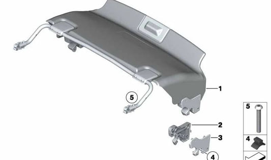 Unidad de cierre interior derecha OEM 51477226144 para BMW Z4 E89. Recambio original BMW.