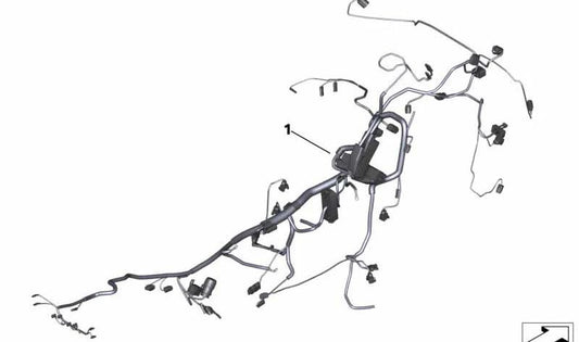 Mazo de cables principal OEM 61117704105 para motos BMW R 1200 RT, R 900 RT (K26). Original BMW Motorrad.