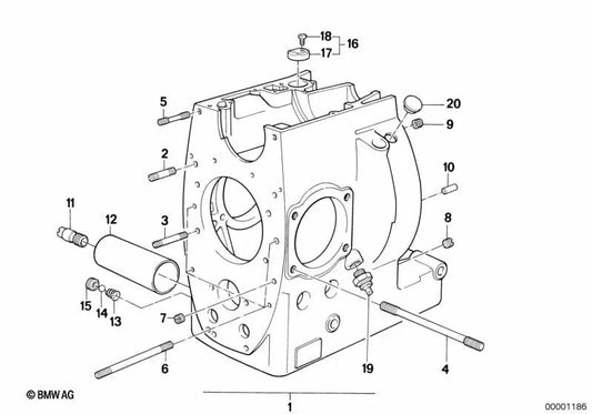 Vite prigioniera per BMW R 248 (OEM 11111252310). BMW originale