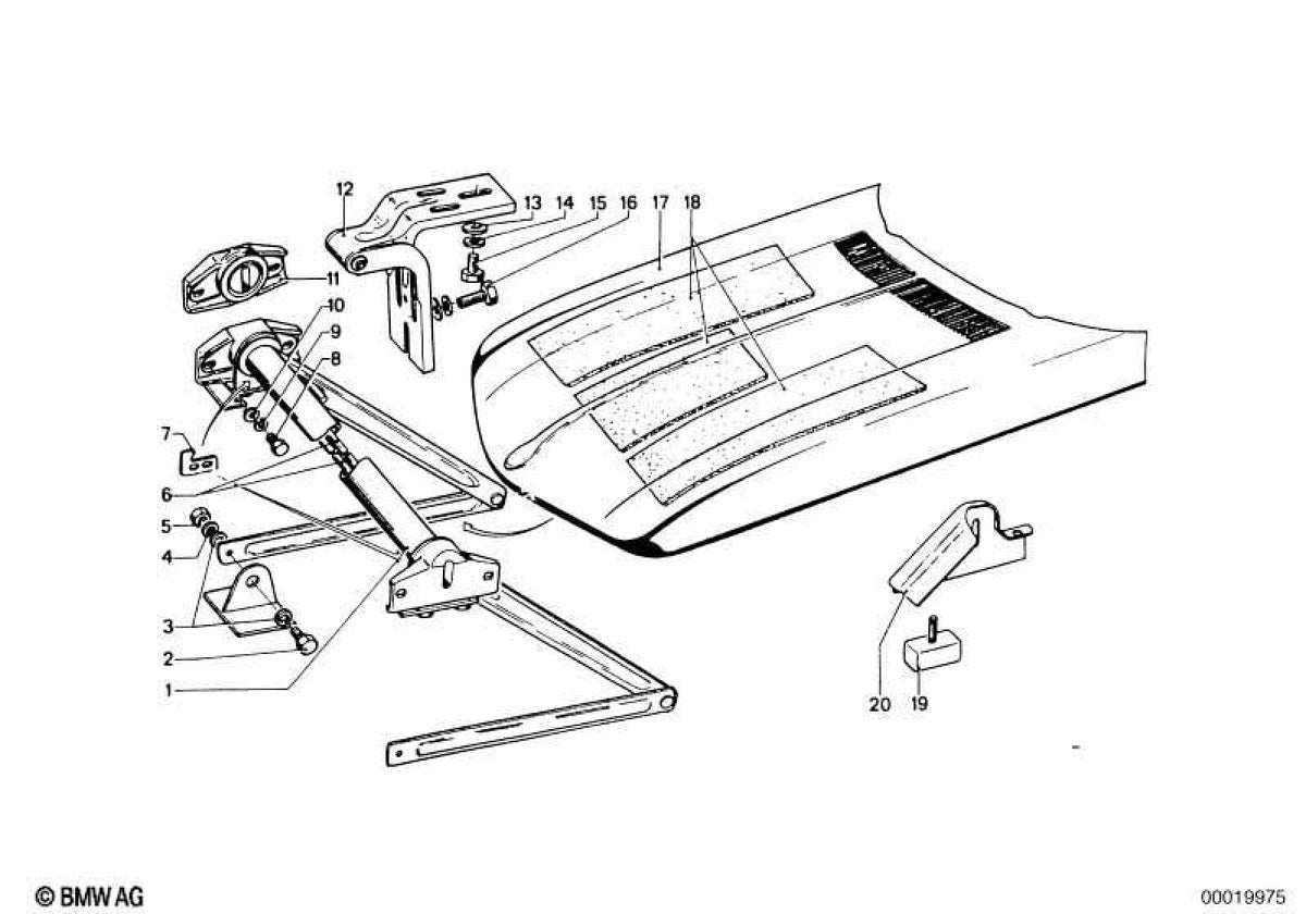 OEM 51481805775 Isolatore acustico per BMW E30. BMW originale.