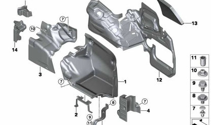 Revestimiento lateral derecho del maletero OEM 51477289125 para BMW F33 y F83. Pieza original BMW.