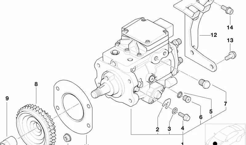 Dichtring per BMW Series 1 E87, serie 3 E46, E90, E91, E92, E93, Serie 5 E39, E60, E61, Serie 6 E63, E64, Serie 7 E65, E66, X3 E83, X5 E53, E70, X6 E71 ( OEM 13512248189). BMW originale