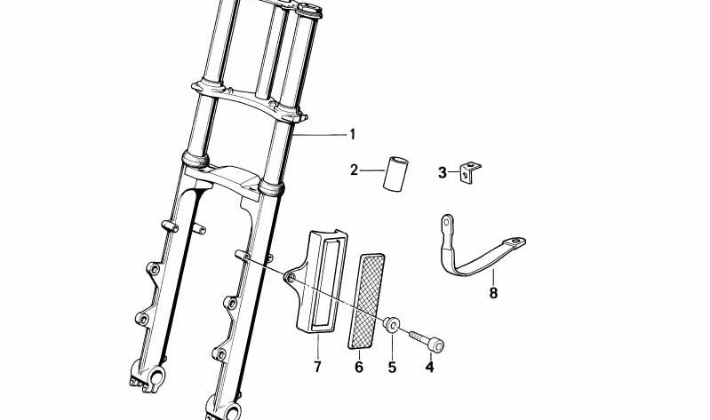 Tornillo cilíndrico M6X45 OEM 46612322495 para motos BMW R850R, R1100R, R80GS, K100RS... y más. Original BMW Motorrad.