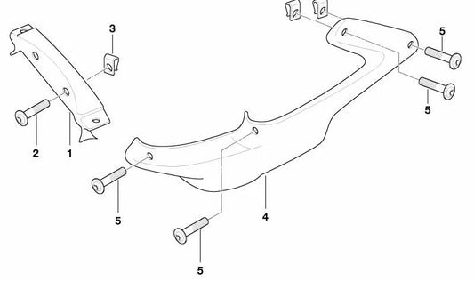 Tornillo de sujeción OEM 46622345490 para BMW Motorrad F 650, F 650 ST. Original BMW Motorrad.