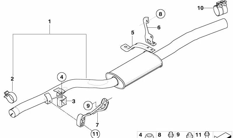 Soporte de caja de cambios OEM 22316771174 para BMW E60, E61. Original BMW.