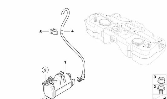 Tuerca hexagonal autofrenable M8 OEM 16117167048 para MINI Clubman R55, R55 LCI, Cabrio R52. Original MINI.