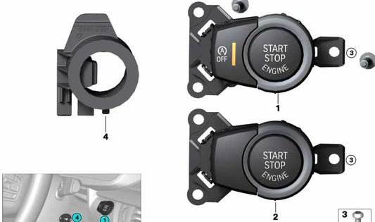 On/Off Switch for BMW X5 F15 (OEM 61319297994). Original BMW