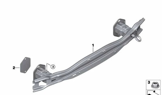 Soporte trasero del parachoques OEM 51127285543 para BMW F32, F32N, F33, F33N, F36, F36N, F82, F82N, F83, F83N. Original BMW.
