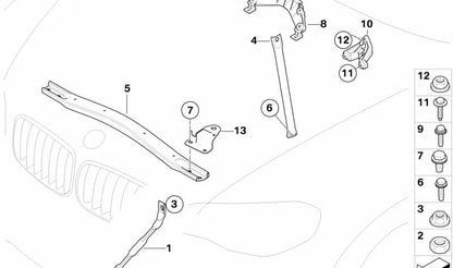 Barra lateral para BMW X5 E70, E71, E72 (OEM 51717159587). Original BMW