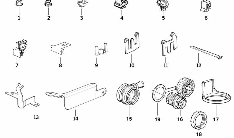 Soporte sensor de cigüeñal OEM 12521718037 para BMW E32 750i, 750iL y BMW E31 840i. Original BMW.