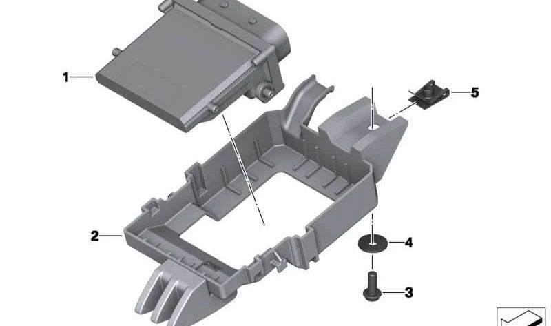 Soporte mecanismo de mando OEM 61358523688 para BMW Motorrad HP4 K42 (09/2011 - 07/2014). Original BMW Motorrad.