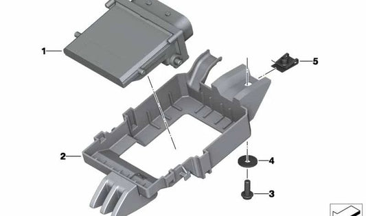 Soporte mecanismo de mando OEM 61358523688 para BMW Motorrad HP4 K42 (09/2011 - 07/2014). Original BMW Motorrad.