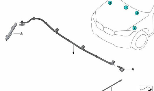 Limpiaparabrisas delantero OEM 61667404885 para MINI F56, F55, F57... y más. Original MINI.