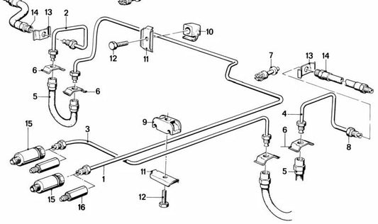 Brake pressure regulator for BMW E24 (OEM 34331154025). Original BMW