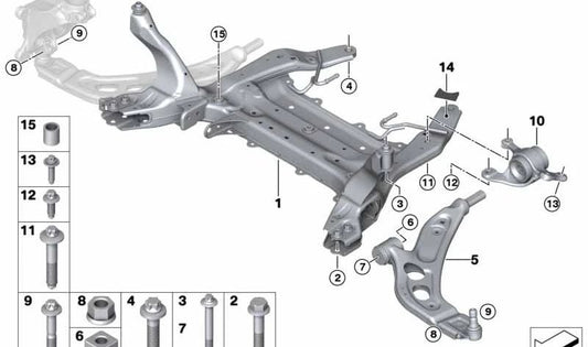 ASA OEM 31116860760 Parafuso para BMW F45, F46. BMW original.