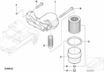 Pasador para BMW Serie 2 F87N, Serie 3 E36, E46, F80, Serie 4 F82, F83, Serie 5 E34, E39, E60, E61, Serie 7 E38, E65, E66, X3 E83, X5 E53, E70, Z4 E85, Z8 E52 (OEM 11411722839). Original BMW.