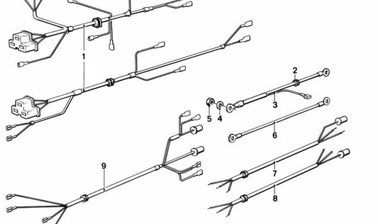 Câblage du moteur OEM 6111350636 pour BMW R50, R60, R75, R80, R90, R100 (anciens modèles de type boxeur). BMW d'origine.