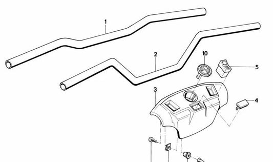 Placa de impacto OEM 32711452460 para BMW E30,E31,E34,E36,E38,E39,E46,E52,E53,Z3,Z8. Original BMW.