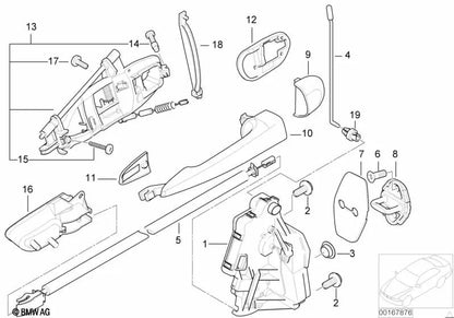 Asa izquierda para BMW Serie 3 E46 (OEM 51218253455). Original BMW