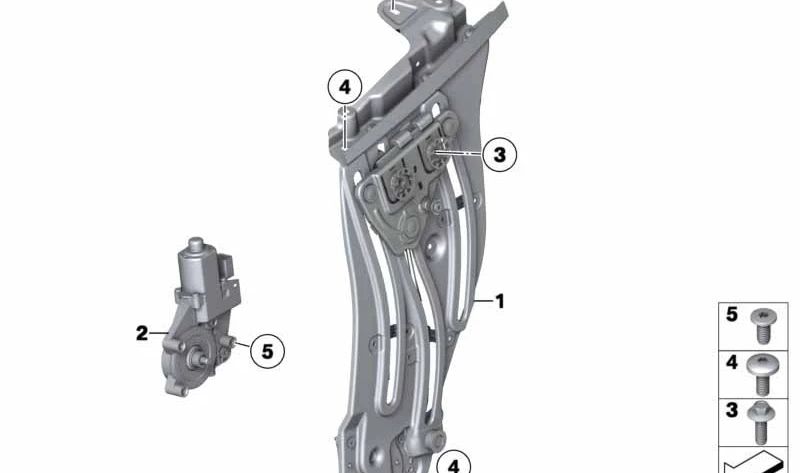 Motor elevalunas delantero derecho OEM 67627046034 para BMW Z4 E89 (sDrive18i, sDrive20i, sDrive23i). Original BMW.