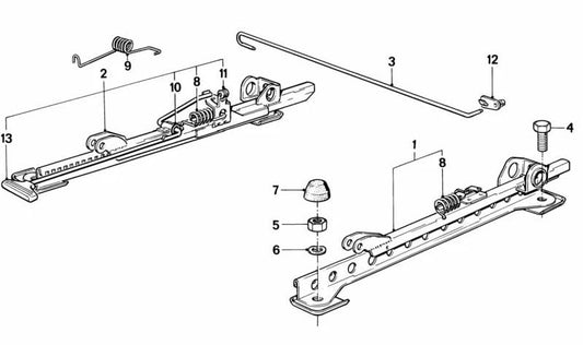 Feder für BMW E30, E28, E24, E23 (OEM 52101916609). Original BMW