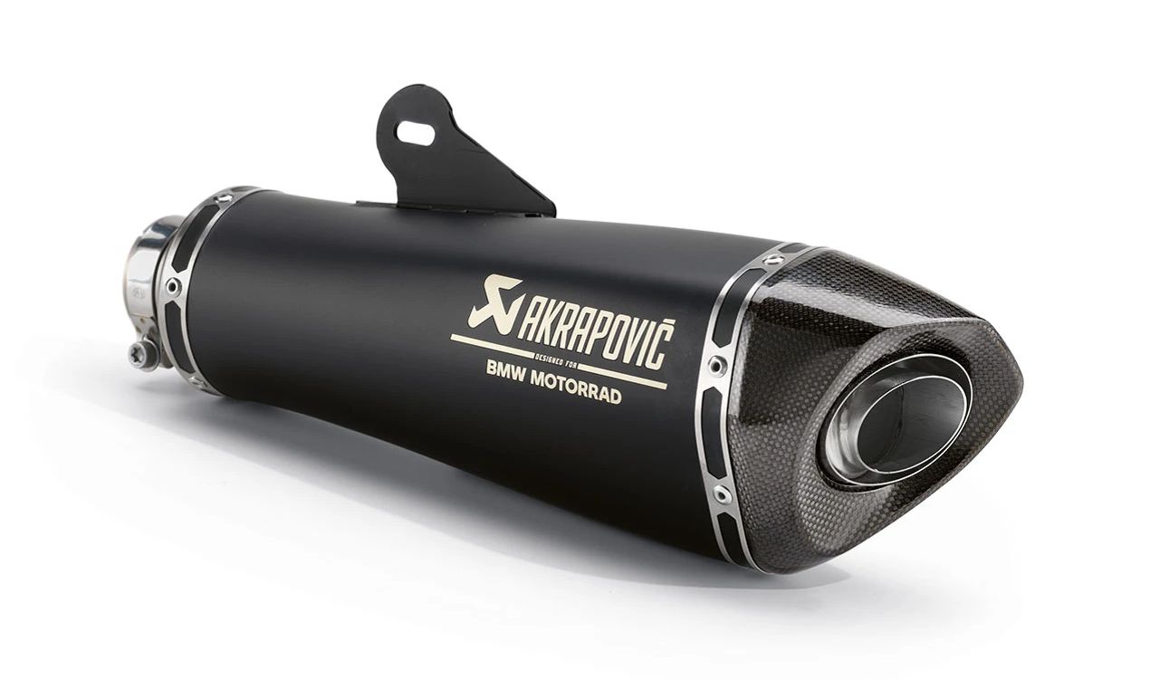 Silenciador deportivo negro OEM 77115A1B271 para motos BMW R nineT, R nineT Pure, R nineT Scrambler, R nineT Urban G/S. Original BMW Motorrad.