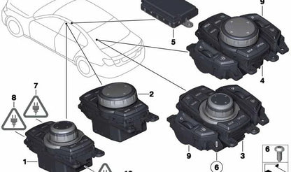 Unidad de control OEM 65829206448 para BMW F07, F10, F11, F18, F01, F02, F04, F06, F12, F13, F25. Compatible con varios modelos 5, 6 y 7 Series y X3. Original BMW.