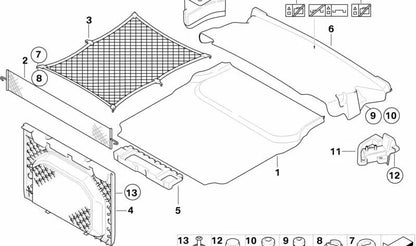 Puffer para BMW Serie 3 E93, E93N (OEM 51479128054). Original BMW