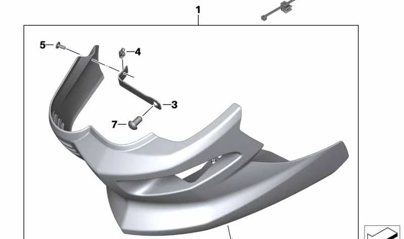 Angular de apoyo derecho OEM 71607699465 para BMW Motorrad F800S, F800R, F800GT. Original BMW Motorrad.