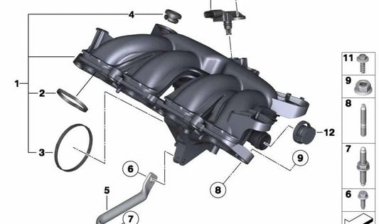 Junta de perfil OEM 11617528341 para BMW F20, F30, F31 y MINI R56, R55, R57, R58, R59, R60, R61… y más. Original BMW y MINI.