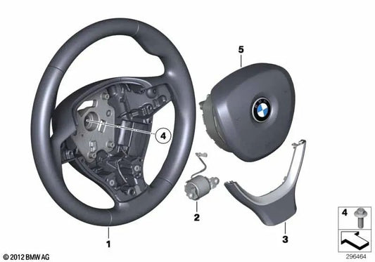 Volante sportivo per BMW F07N, F10n, F11N, F18N (OEM 32306867297). BMW originale