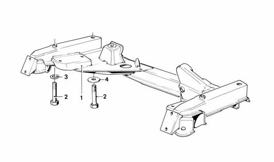 Apoio Naughty Front OEM 3111124374 para BMW E23. BMW original.