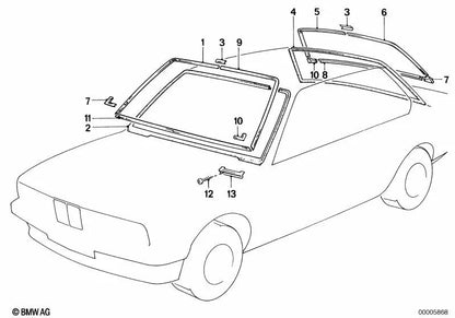 Manguito OEM 51311959713 para BMW Serie 6 E24, Serie 7 E23. Original BMW.
