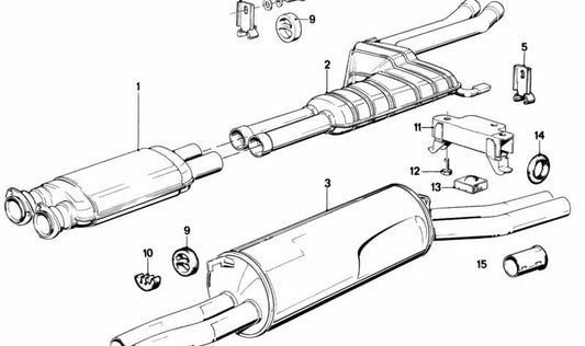 Tornillo hexagonal con arandela M10X30 OEM 07119913941 para BMW E12, E28, E24. Compatible con piezas como el depósito de combustible y sistema de escape. Pieza original BMW.