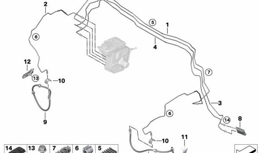 Tapa protectora freno OEM 34306889259 para BMW X5 {F95, F95N, G05, G05N, G18, G18N}, X6 {F96, F96N, G06, G06N}, X7 {G07, G07N}, XM {G09}. Original BMW.