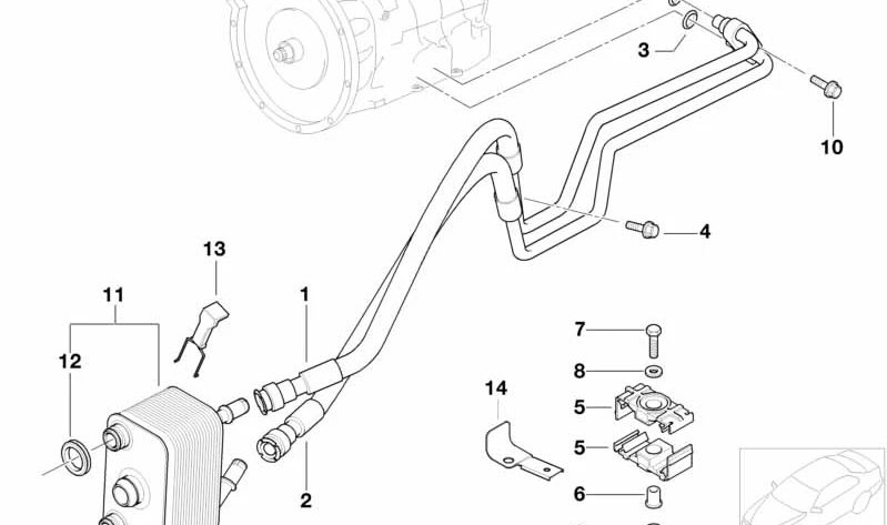 Junta Tórica OEM 17211742636 para BMW (Modelos compatibles: E87, E30, E36, E46, E90, E91, E92, E93, F80, F82, F83, E28, E34, E39, E60, E61, F10, E24, E63, E64, F06, F12, F13, E23, E32, E38, E65, E66, F01, F02, E31, E83, E53, E70, E71, Z3, E85, E86,