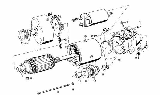Tornillo de fijación cilindro OEM 12411352529 para BMW E21, E30, E12, E28, E24, E23 y Motorrad R248. Pieza original BMW.