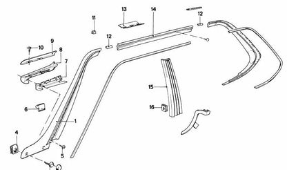 Soporte para BMW Serie 6 E24 (OEM 41121847499). Original BMW